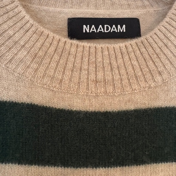 Naadam - Cashmere Stripe Crewneck Sweater - Picture 4 of 4